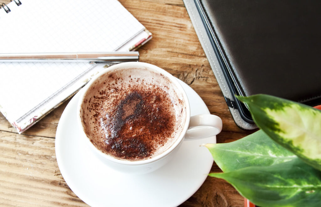 Cup coffee workstation